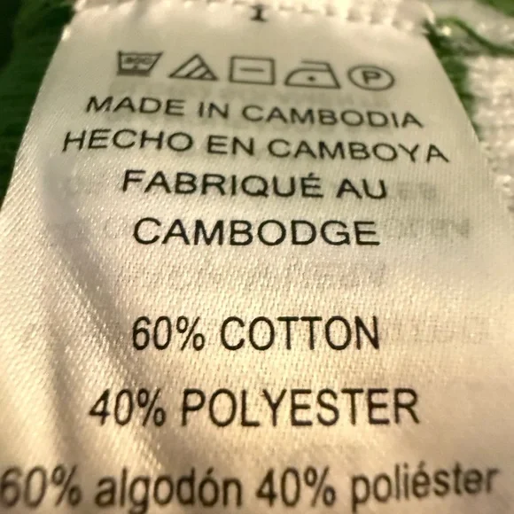 Michael Kors Green Short Sleeve Ribbed Knit Top with White Stripe Trim - Picture 2 of 2